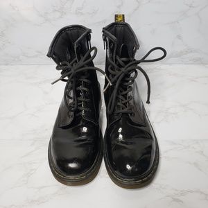 Dr. Martens Delaney Patent Leather Boots